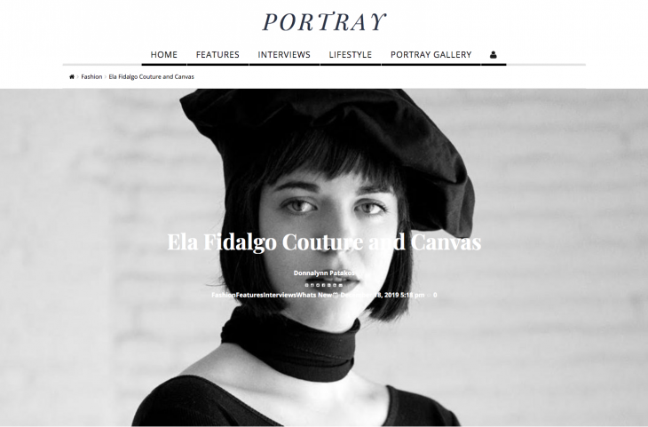 PORTRAY - Ela Fidalgo Couture and Canvas