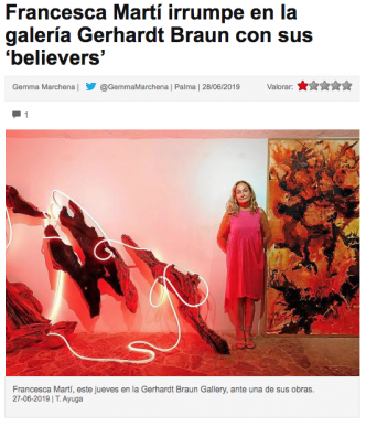 Francesca Martí irrumpe en la galería Gerhardt Braun con sus ‘believers’